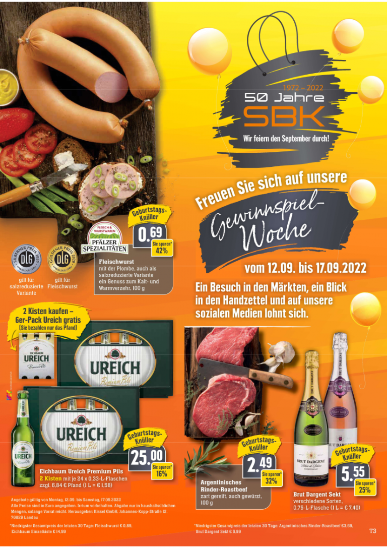 50 Jahre SBK - Jetzt wird gefeiert! | Edeka Kissel SBK