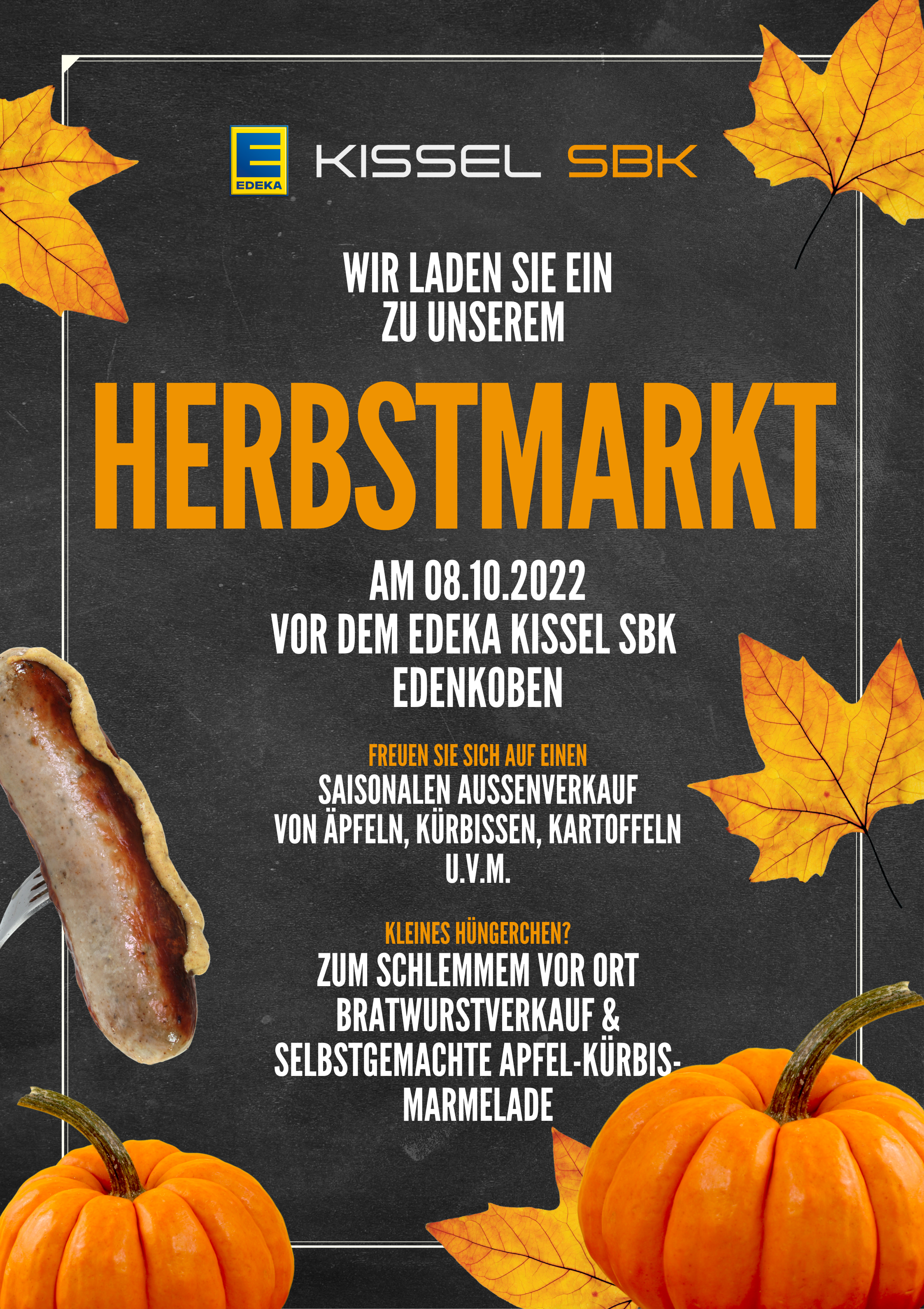 Herbstmarkt am Edeka-Kissel-SBK-Markt in Edenkoben
